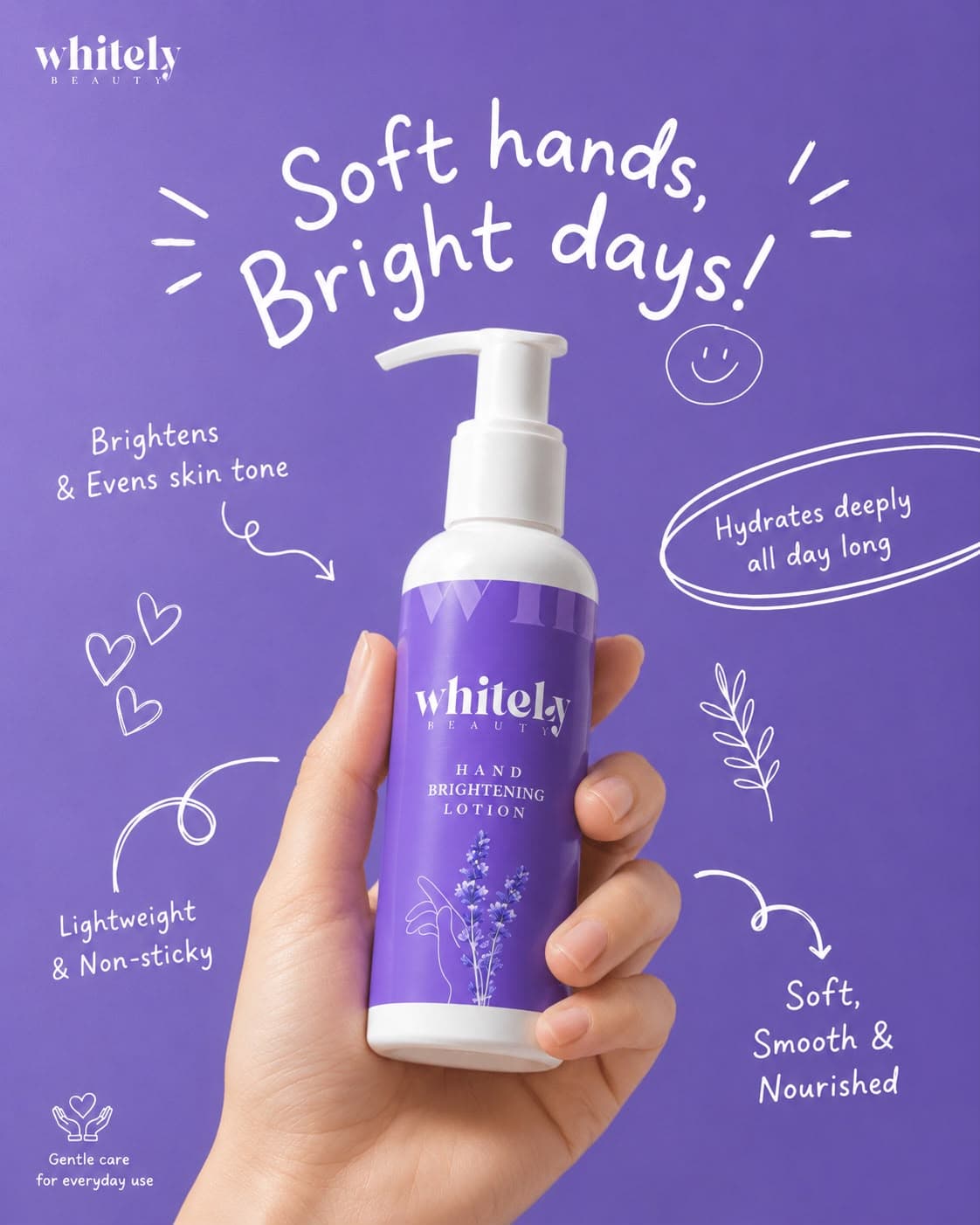 Whitely Beauty Brightening Hand Lotion